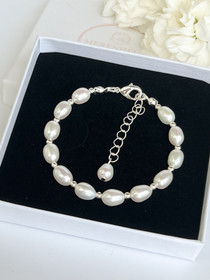 Makeanvedenhelmi  silver rannekoru  