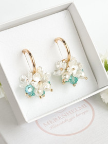 Evelyn korvakorut (Light Turquoise Shimmer)