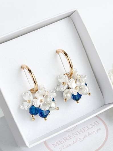 Evelyn korvakorut ( Capri Blue )