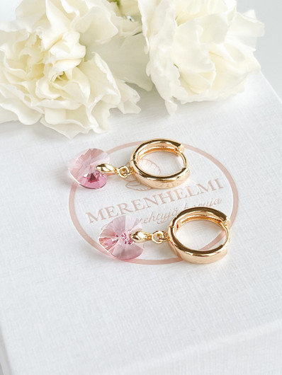 Evely Rose kristallihelmi korvakorut