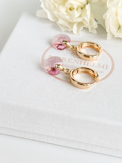 Evely Rose kristallihelmi korvakorut