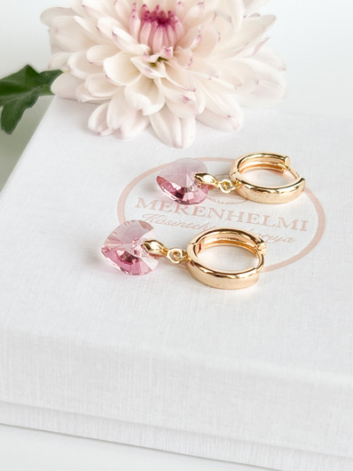Evely Rose kristallihelmi korvakorut