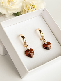 Evely Amber kristallihelmi korvakorut