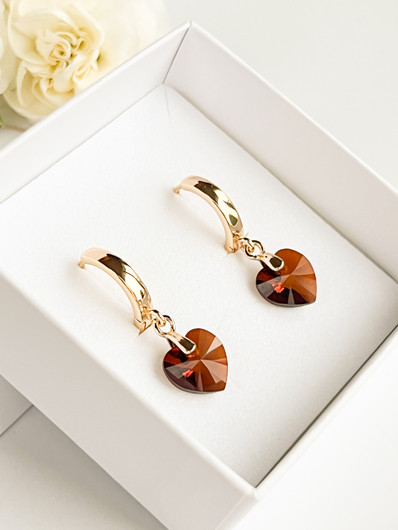 Evely Amber kristallihelmi korvakorut