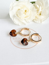 Evely Amber kristallihelmi korvakorut