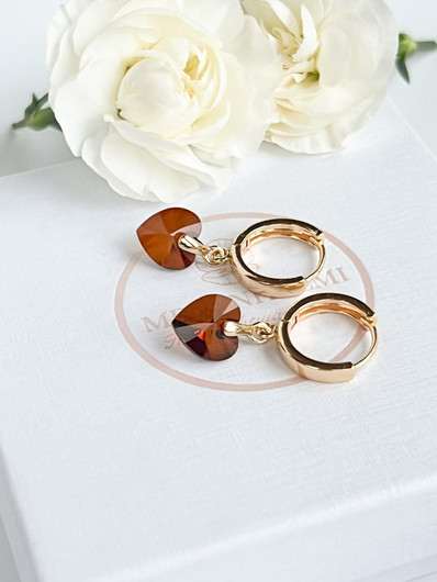 Evely Amber kristallihelmi korvakorut