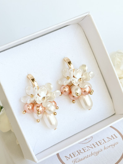 Sorella rose peach korvakorut 