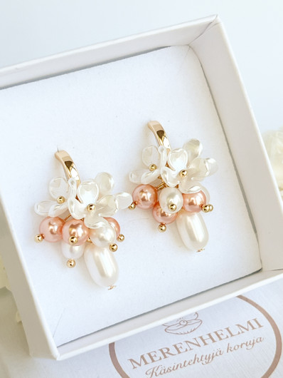 Sorella rose peach korvakorut 