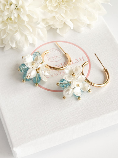 Evelyn Aqua korvakorut 