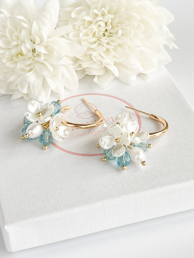 Evelyn Aqua korvakorut 