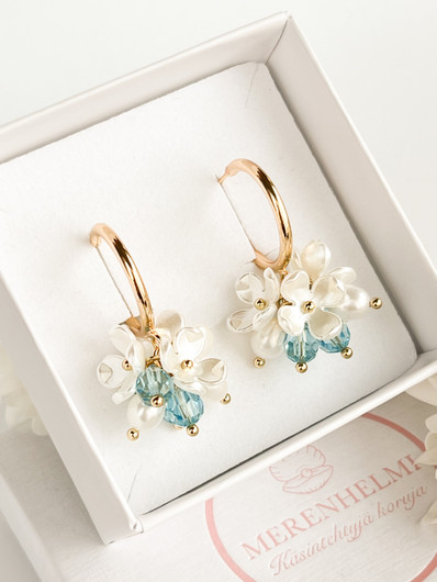 Evelyn Aqua korvakorut 