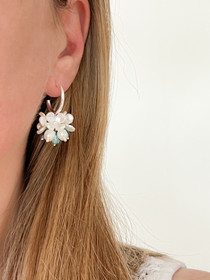 Evelyn silver korvakorut (Light Turquoise Shimmer)