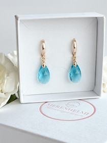 Silvia Blue kristallihelmi korvakorut