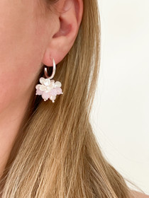 Evelyn silver korvakorut ( Rose Water Opal )