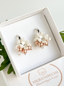 Fiore - Rose Gold/ silver korvakorut 