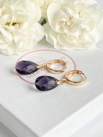 Silvia Violet kristallihelmi korvakorut