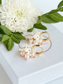 Fiore - Rose Peach korvakorut 