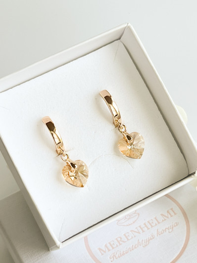 Evely Gold kristallihelmi korvakorut
