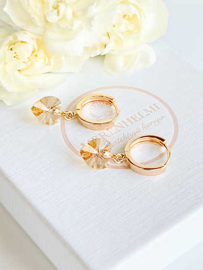 Evely Gold kristallihelmi korvakorut
