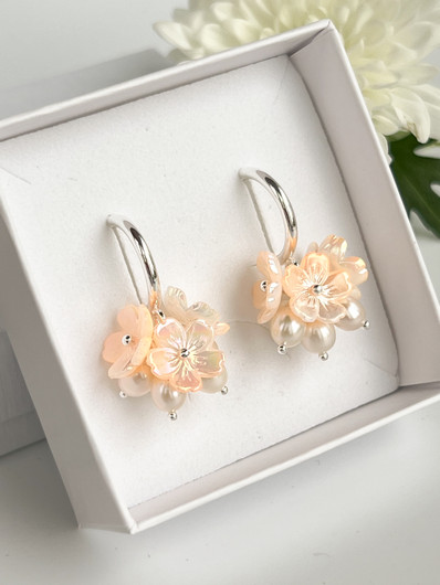 Evelyn Blossom Peach korvakorut 