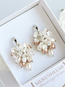 Emily - Rose Gold/ silver korvakorut 