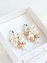 Emily - Rose Gold/ silver korvakorut 