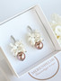Jade Vintage Rose silver korvakorut