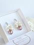 Jade Vintage Rose silver korvakorut
