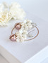 Jade Vintage Rose silver korvakorut