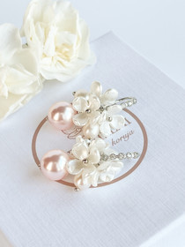 Jade Rose silver korvakorut