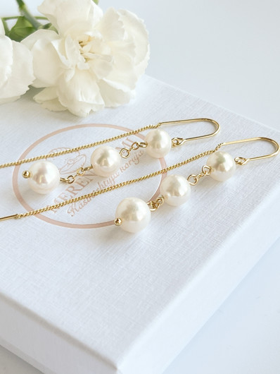  Zara korvakorut makeanveden helmillä