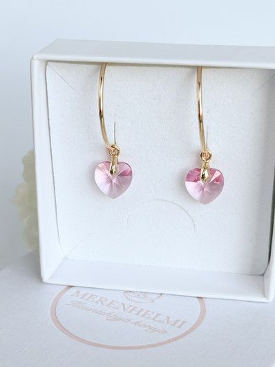 Evia Rose kristallihelmi korvakorut