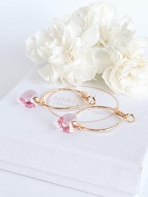 Evia Rose kristallihelmi korvakorut