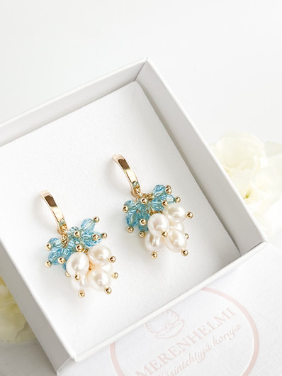 Dhalia Aqua korvakorut