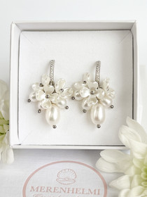 Lidia Silver cubic zirconia korvakorut