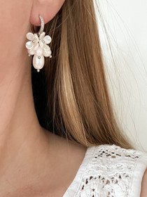 Lidia Silver cubic zirconia korvakorut