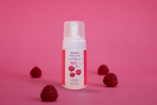 Vadelma glow puhdistusvaahto 100ml