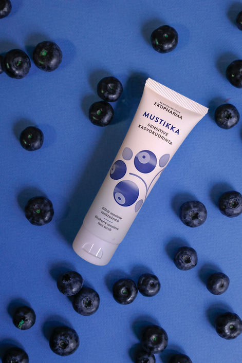 Mustikka sensitive kasvokuorinta 50ml