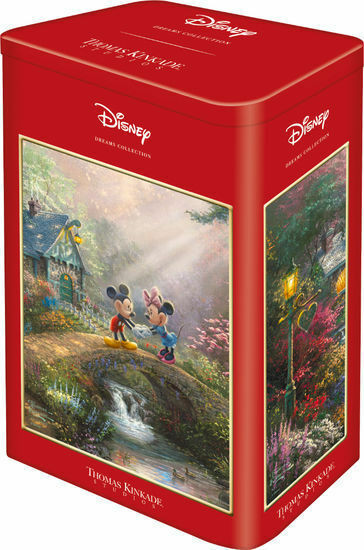 Thomas Kinkade: Disney Mickey and Minnie Sweetheart Bridge, 500 palaa