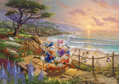 Thomas Kinkade: Donald and Daisy A Duck Day Afternoon, 1000 palaa