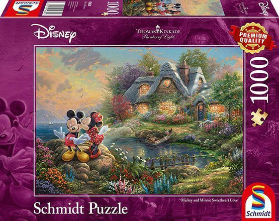Thomas Kinkade: Disney, Sweethearts Mickey and Minnie, 1000 palaa