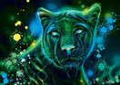 Sheena Pike: Neon Blue/Green Panther, 1000 palaa