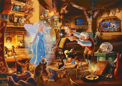 Thomas Kinkade: Geppetto’s Pinocchio, 1000 palaa