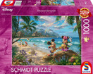 Thomas Kinkade: Mickey and Minnie in Hawaii, 1000 palaa