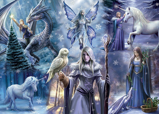 Anne Stokes - Winter Fantasy, 1000 palaa