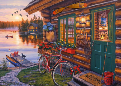 Darrel Bush Lake Hut with Bike, 1000 palaa