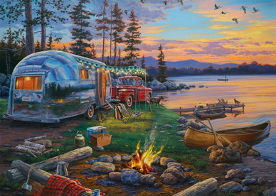 Darrel Bush: Camping Idyll by the Lake, 1000 palaa
