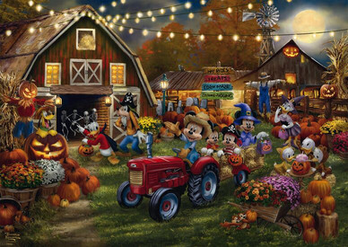 Thomas Kinkade: Disney – Mickey and Minnie Pumpkin Festival, 1000 palaa