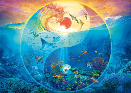 Silvia Christoph: Yin & Yang In the realm of marine animals, 1000 palaa