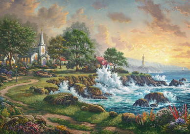 Thomas Kinkade: Seaside Haven, 1000 palaa